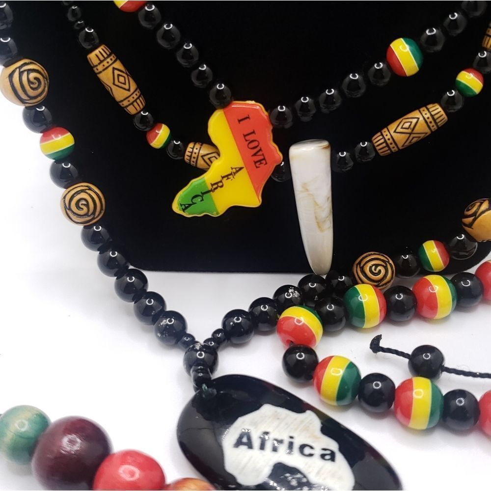 African Theme Handmade Jewelry Lot - Picture 3 of 5